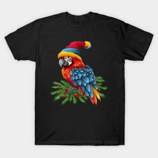 Macaw Christmas T-Shirt